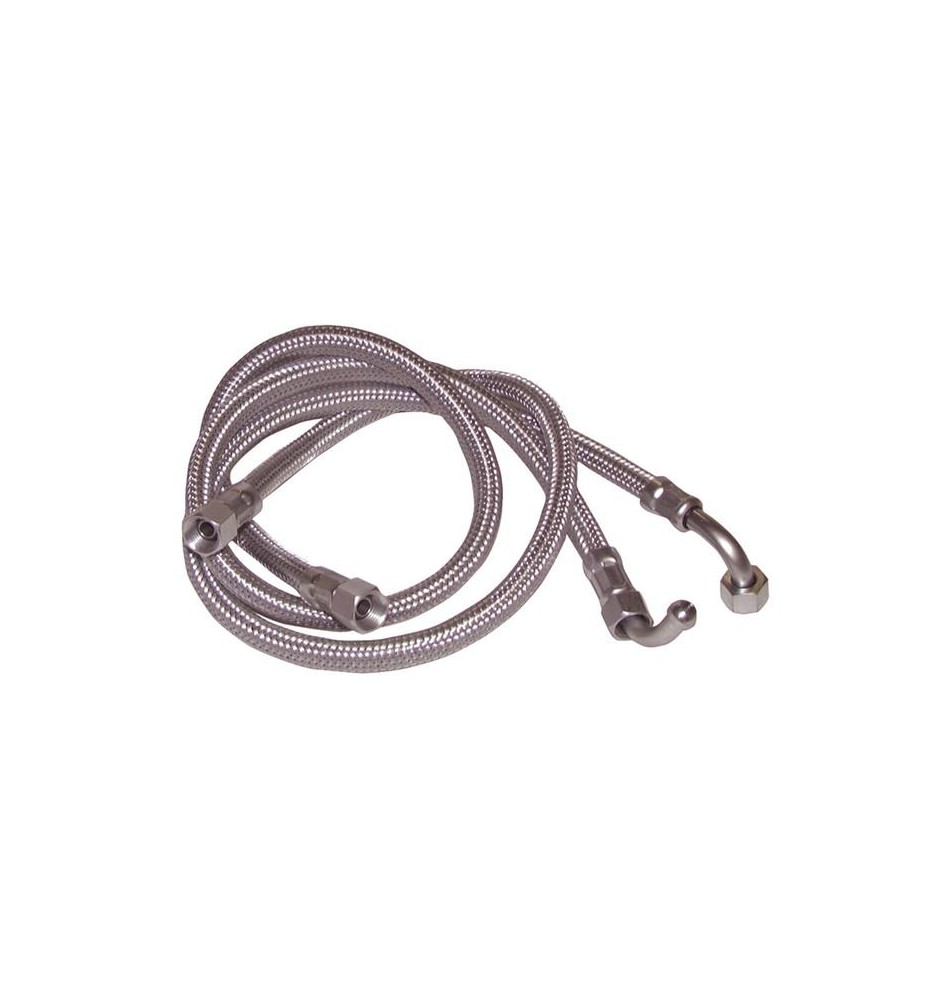 Mangueira de combustível f1/4" x f1/4" dobrada 90° lg 750 (X 2)